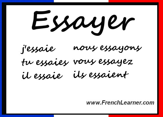 conjugation of essayer in french