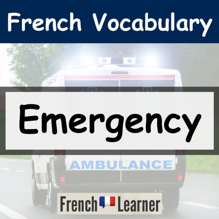 Emergency vocabulary