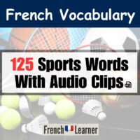 French sports vocabulary