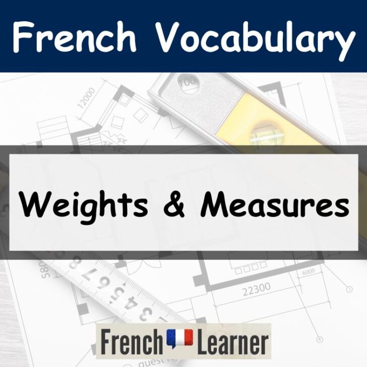 Weights & Measures Vocabulary