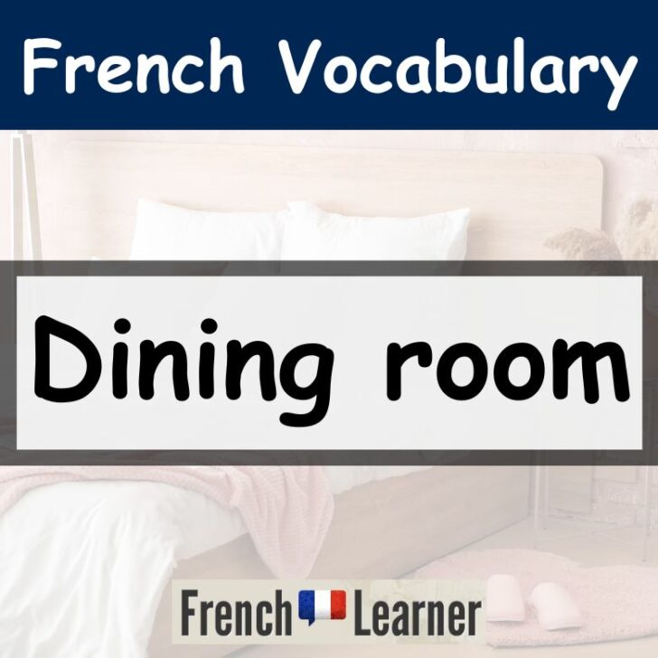 Dining room vocabulary
