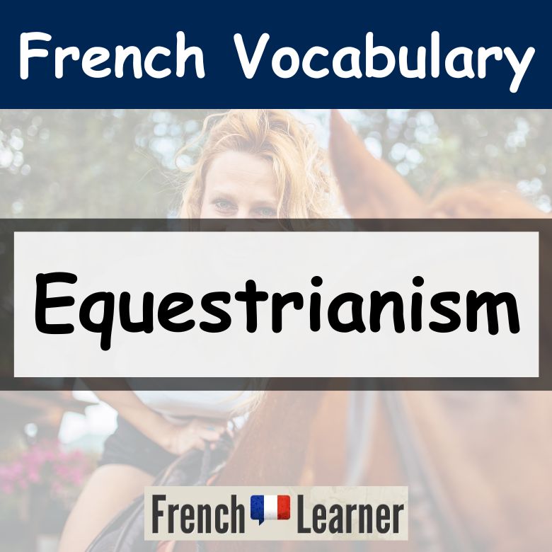 French equestrian vocabulary