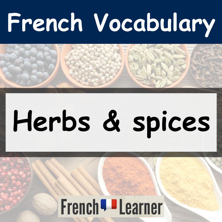 French herbs and spices vocabulary