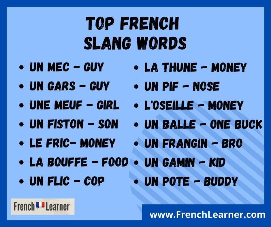 verwijderen stikstof hart 60+ French Slang Words You Can Use To Sound More French