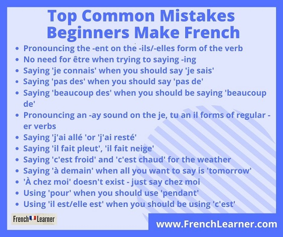Avoid These 17 Common Mistakes To Sound More French