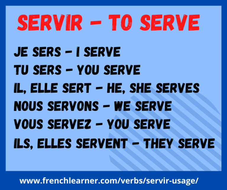 servir-french-usage