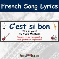 C'est si bon by Yves Montand