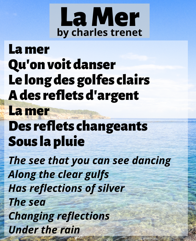 Charles Trenet – La Mer (French Lyrics English Translation)