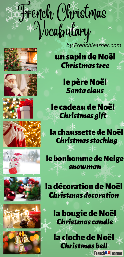 French Christmas Vocabulary (Vocab List With Pictures)