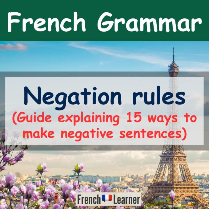 15 French Negation Rules - How To Make Negative Sentences