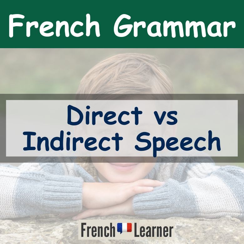 French direct vs. indirect speech