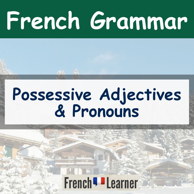 French possessive adjectives and pronouns