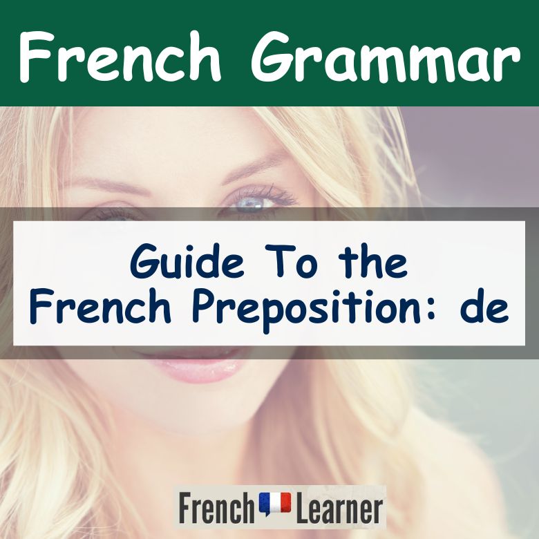 French preposition de