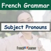 French subject pronouns