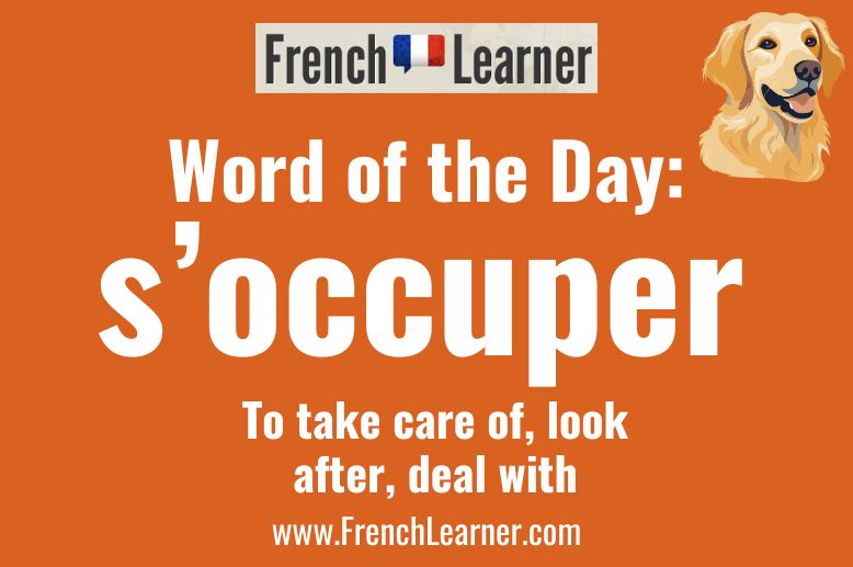 French Word of the Day: S'occuper: To take care of, look after, deal with.