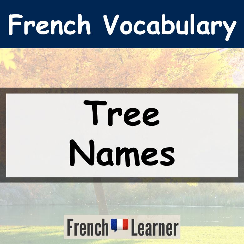 French tree names