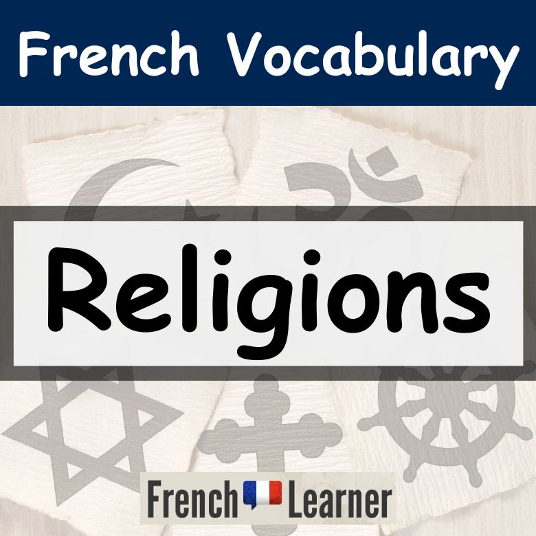 French vocabulary - religions