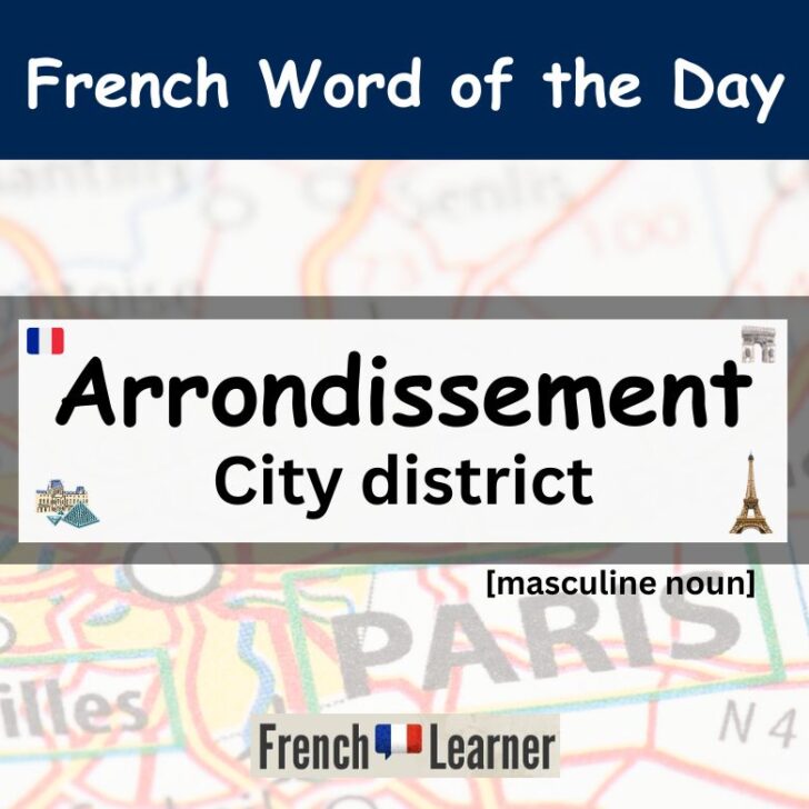 Arrondissement pronunciation and meaning