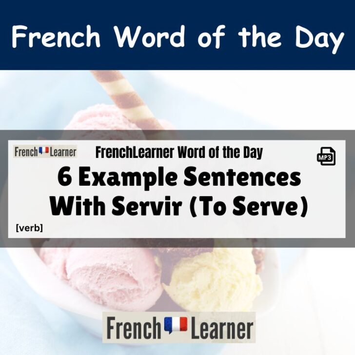 6 Example Sentences With Servir (To Serve)