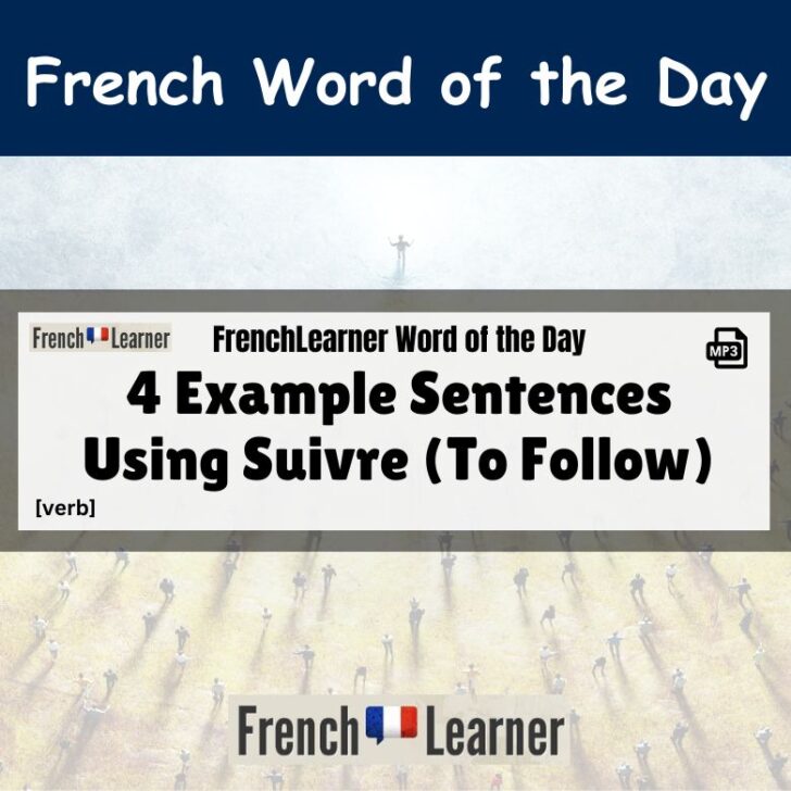 4 Example Sentences Using Suivre (To Follow)