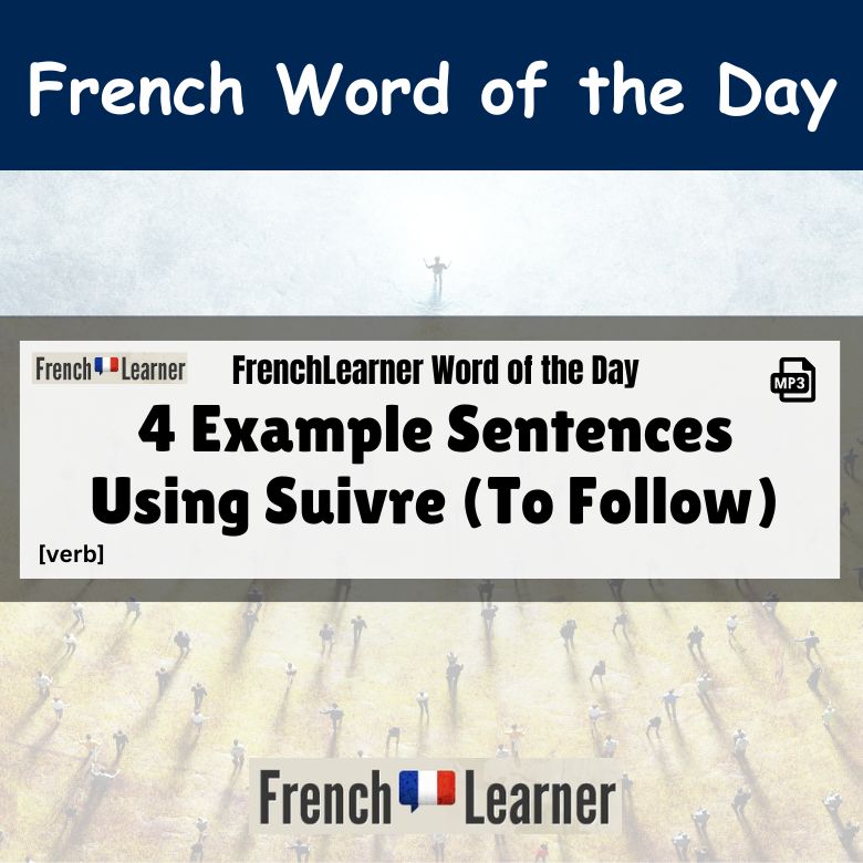 Suivre - French verb: To follow