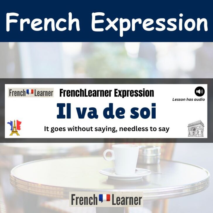 How To Use The Expressions “Il va de soi”