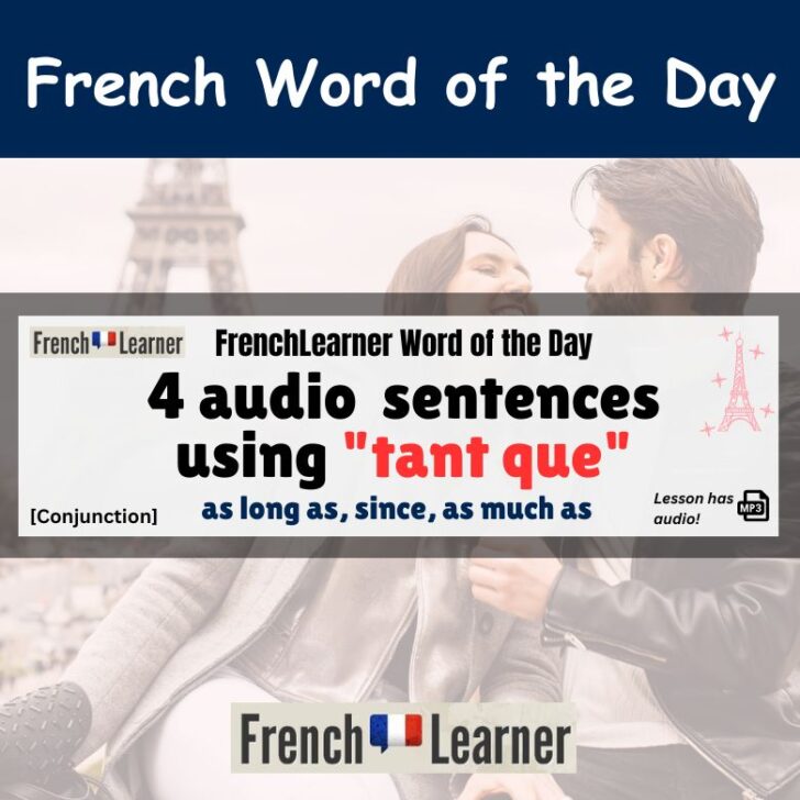 4 Audio Sentences Using “tant que”